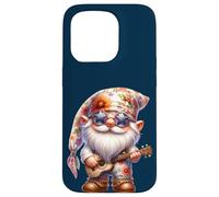 Happy Hippie GNOME with Guitar For Women Men Grandpa Life Carcasa para iPhone 15 Pro