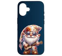 Happy Hippie GNOME with Guitar For Women Men Grandpa Life Carcasa para iPhone 16