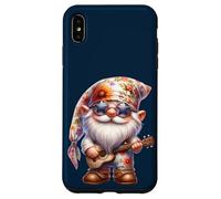 Happy Hippie GNOME with Guitar For Women Men Grandpa Life Carcasa para iPhone XS MAX