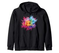 Happy Holi Color Splash Sudadera con Capucha