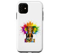 Happy Holi Festival India Colors Elephant Hindu Spring 2025 Carcasa para iPhone 11