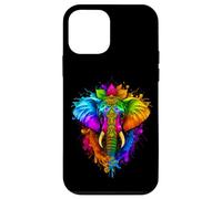 Happy Holi Festival India Colors Elephant Hindu Spring 2025 Carcasa para iPhone 12 Mini