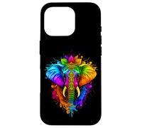 Happy Holi Festival India Colors Elephant Hindu Spring 2025 Carcasa para iPhone 16 Pro