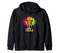 Happy Holi Festival India Colors Elephant Hindu Spring 2025 Sudadera con Capucha