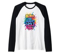 Happy Holi Festival India Hindu Colors Spring Woman Kids Men Camiseta Manga Raglan