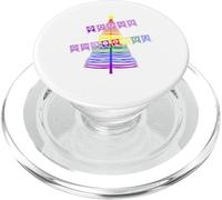 ¡Happy Holi-Gays! Árbol de Navidad Arco Iris del Orgullo Gay PopSockets PopGrip para MagSafe