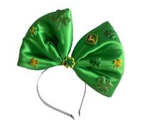 Happy Holiday Hair Accessory with Embellished Leaves Glittering Clovers Hairband Hair Decoration for Adults and Children Green Glittering Headpiece