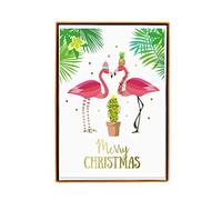 Happy Holidays Classic - Abrigo con diseño de tarjetas