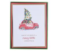 Happy Holidays Classic - Abrigo con diseño de tarjetas