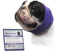 Happy Hoodie - Banda calmante Original para Perros y Gatos, para aliviar la ansiedad, cancelación de Ruido para Fuegos Artificiales, tormentas eléctricas y Aseo de Mascotas, S, Morado