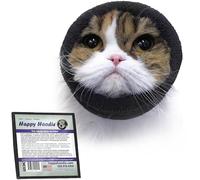 Happy Hoodie - Banda calmante para perros y gatos, marca americana, alivio de la ansiedad, protección contra ruidos, peluquería, truenos y fuegos artificiales, XS, negro