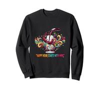 Happy Hour Comienza con el diseño de Amantes del Vino Sudadera