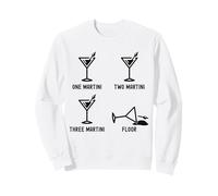 Happy Hour Divertido de cócteles One Two Three Martini Floor Sudadera