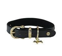 Happy-House Collar de Lujo - Sillín de Bicicleta (Piel, 2 x -Large, Negro