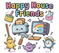 Happy House Friends: A Cute Everyday Objects Coloring Book & Vocabulary Builder for Kids Ages 5-10 | 40 Fun Household Items to Color and Learn!
