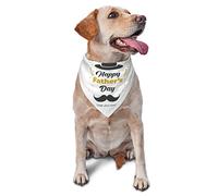 Happy I Love You Dad Spring Dog Bandanas Boy Bulk Puppy Pañuelo Ajustable Triángulo Suave Baberos Accesorios para Perros Pequeños Medianos Grandes Gatos Blanco