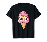 Happy Ice Cream Cute Hearts Kawaii Camiseta