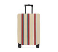 Happy Independence Day - Funda para equipaje de viaje, diseño de estrellas y rayas, color marrón, elástica, antiarañazos, para protección, lavable, de 26 a 28 pulgadas, Independencejim0820, S(18-21in)