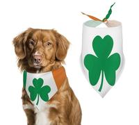 Happy Irish Holidays - Bandana para perro, lavable y ajustable, bufanda triangular transpirable para mascotas pequeñas, medianas y grandes, bonito accesorio de moda para mascotas