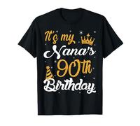 Happy It's My Nana's 90 Cumpleaños 1935 90 Años Camiseta