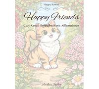 Happy Kawaii - Happy Friends: Cozy Kawaii Ausmalbuch mit Affirmatione