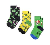 Happy Kids 3-Pack Animal Mix calcetines de algodón de colores con estampados divertidos