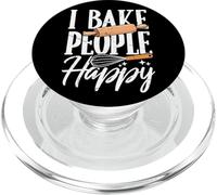 Happy Kitchen Lover I Bake People, Divertido Juego de Palabras para Hornear PopSockets PopGrip para MagSafe