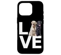 Happy Labrador Love Black Golden Retriever Yellow Lab Dog Carcasa para iPhone 16 Pro