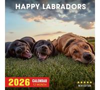 Happy Labradors Calendar 2026: A year of cheerful Labrador companions