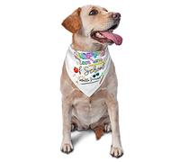 Happy Last Day of School Hello Summer Spring Dog Bandanas Boy Bulk Puppy Pañuelo Ajustable Triángulo Suave Baberos Accesorios para Perros Pequeños Medianos Grandes Gatos Blanco