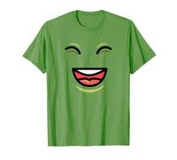 Happy Laughing Face - Cartoon Green Avocado Camiseta
