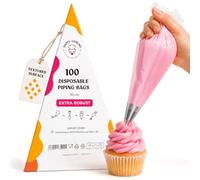 Happy Lemuro 100 Mangas pasteleras Desechables de 30 cm - Extra Resistentes
