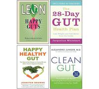 Happy Leons: Leon Happy Guts, Happy Healthy Gut, The 28-Day Gut Health Plan, Clean Gut 4 Books Collection Set