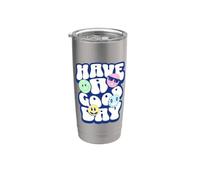 Happy Lifestyle - Have A Good Day Vaso térmico de acero inoxidable de doble pared