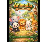 Happy Little Animals: A Fun & Easy Coloring Book for Kids Ages 3-6