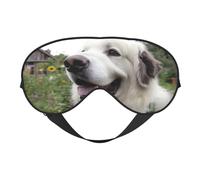 Happy Little Dog - Antifaz suave para dormir, ideal para mujeres y hombres, para viajes, cómodo y ajustable, perfecto para uso en interiores y exteriores