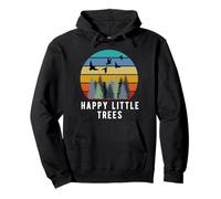 Happy Little Tree Bob Style Vintage Bosques Día de la Tierra Sudadera con Capucha