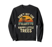 Happy Little Trees Disco Golf Jugador Frisbee Amante Sudadera