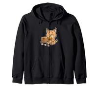 Happy Lynx Come Hamburguesa Picnic Sudadera con Capucha