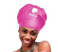Happy Mane Gorro de natación de Silicona para Trenzas y rastas, Cabello seco Mientras nadas, Cabello Largo, Extensiones y Cabello Rizado, Gorro de Ducha Grande para Mujeres, Adolescentes y niños