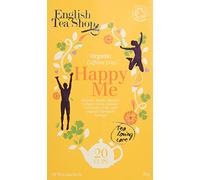 Tienda de té inglés | Té de hierbas Organic Happiness sin cafeína - 2 x 20 bolsitas de té (60 gr) | Infusión de Hierbas Orgánicas