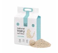 HAPPY MEOW Arena de Tofu para Gatos (6L / 2,5Kg) - Natural y Biodegradable - Aglomerante Instantáneo, Bajo en Polvo, Control de Olores Duradero, Ultra Absorbente, Desechable en el Inodoro (Aloe Vera)