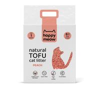 Happy Meow Arena Natural Tofu Melocotón para gatos