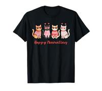 Happy Meowentines Cute Cats Divertido Día de San Valentín Camiseta