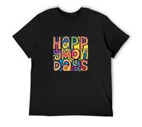Happy Mondays English Madchester Bez Shaun Ryder Rowetta Print Unisex T-Shirts Men tee Cotton Tops Black Shirt 3XL
