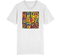 Happy Mondays English Madchester Bez Shaun Ryder Rowetta Print Unisex T-Shirts Men tee Cotton Tops White Shirt 3XL
