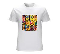 Happy Mondays Essential Print Unisex T-Shirts Men tee Cotton Tops White Shirt XL