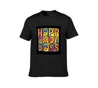 Happy Mondays Print Unisex T-Shirts Men tee Cotton Tops Black Shirt 3XL