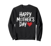 Happy Mother's Day Lettering con Corazón Regalo Día De La Sudadera