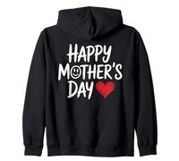 Happy Mother's Day Lettering con Corazón Regalo Día De La Sudadera con Capucha
